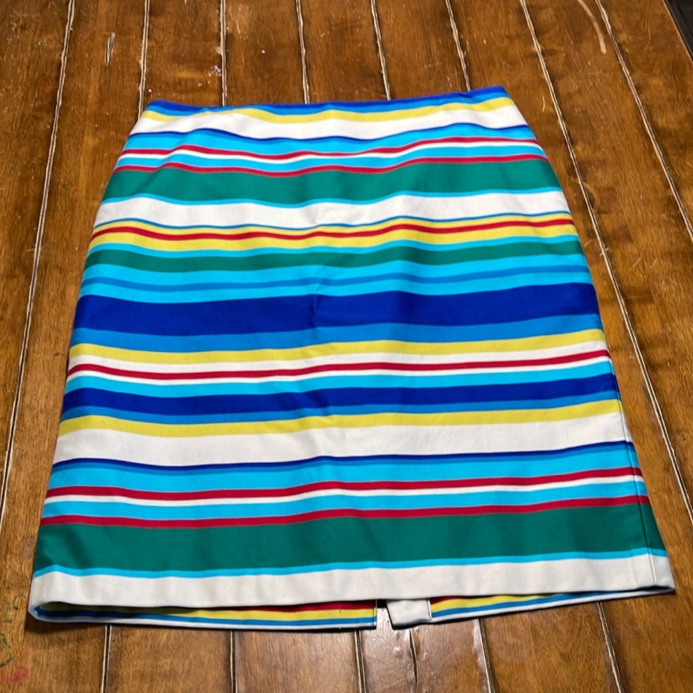 Talbots Size 12 Lined Striped Skirt